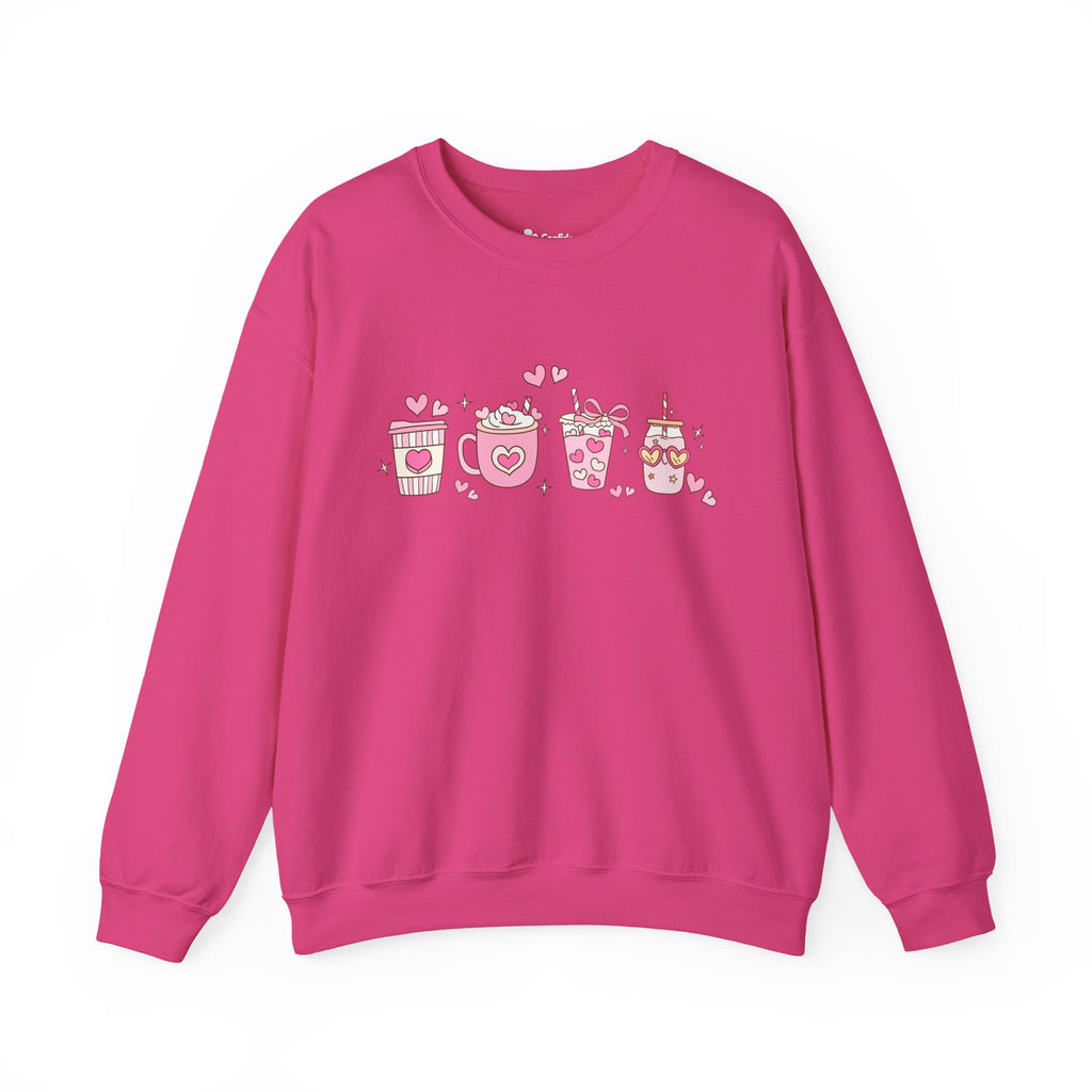 Valentine Pink Drinks Sweatshirt