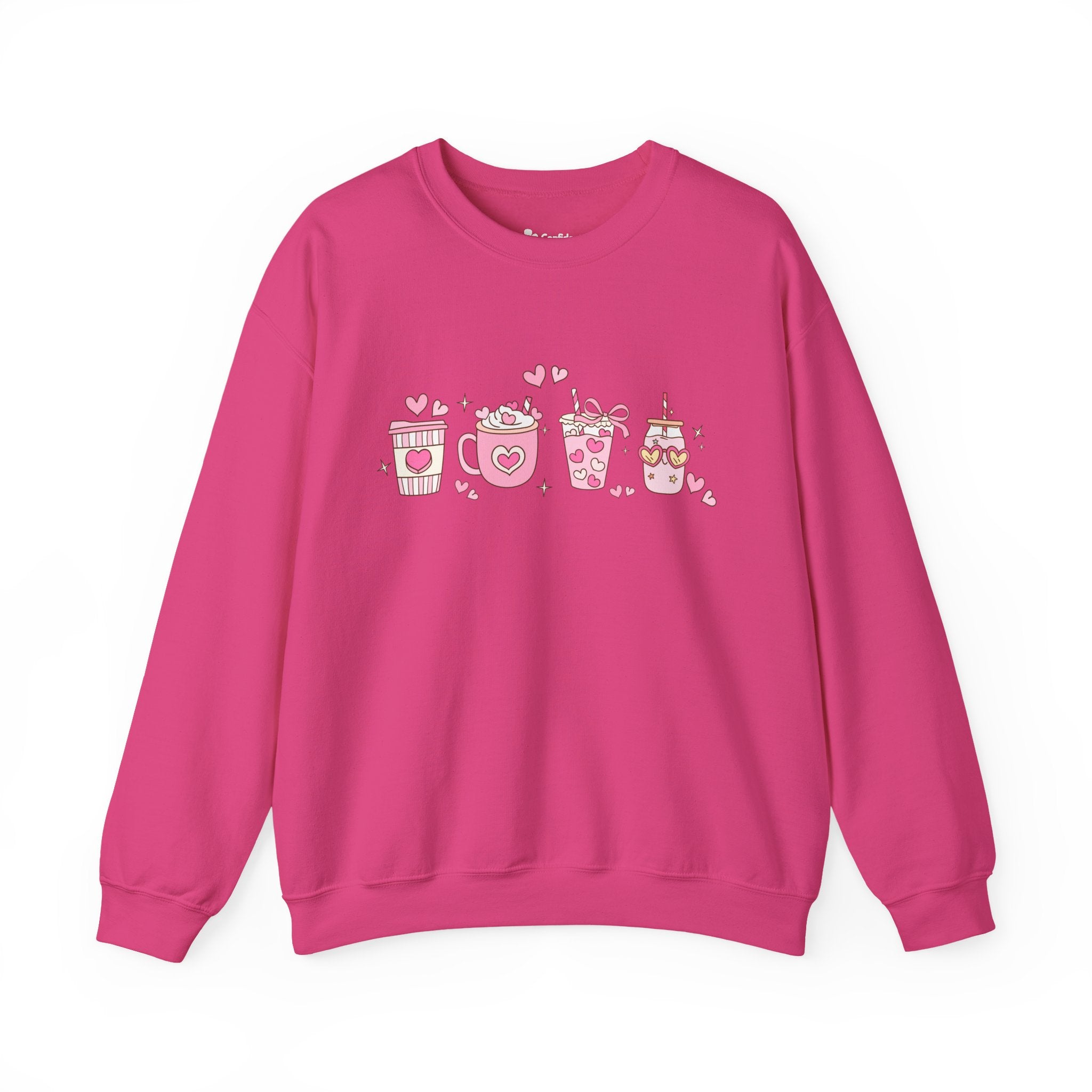 Valentine Pink Drinks Sweatshirt