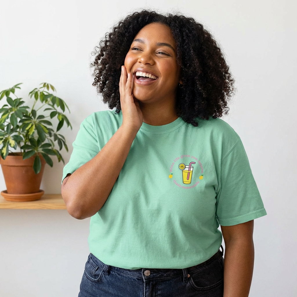 When Life Gives You Lemons Green Graphic Tee