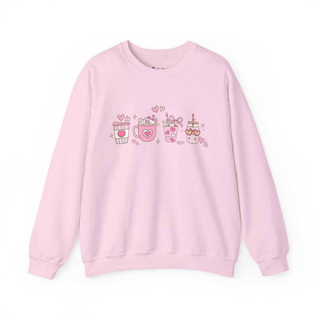 Valentine Pink Drinks Sweatshirt