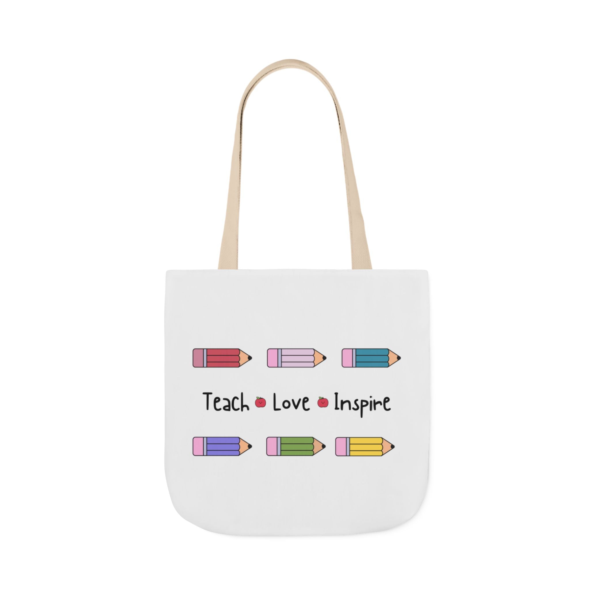 Teach, Love, Inspire Canvas Tote